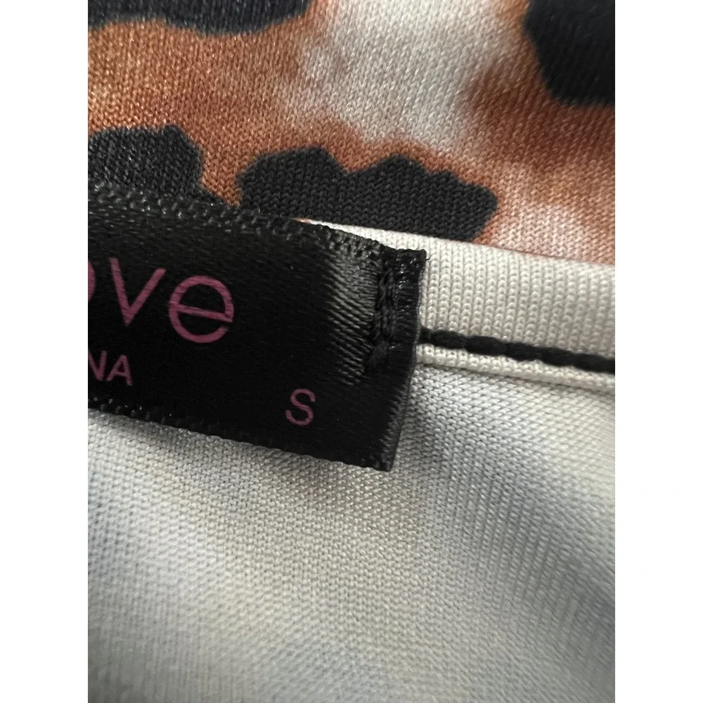 Avidlove Chemise Women S Brown Leopard Print Lace Trim Side Slit Lingerie Slip‎